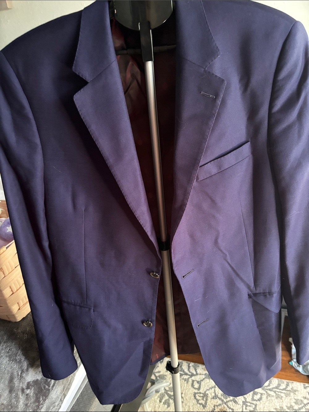 Tailored Men's Navy Sport Coat - Classic Two-Button Blazer